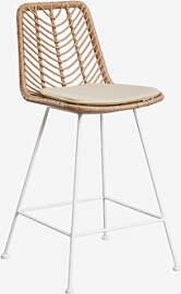 Hoher Hocker Aus Synthetischem Rattan Gouda
