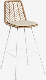 Hoher Hocker Aus Synthetischem Rattan Gouda