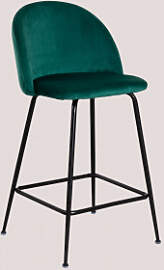 Hoher Samthocker Von Kana Design Grün Jungle