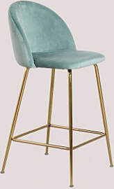 Hoher Samthocker Von Kana Design Grün Tanne & 