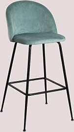 Hoher Samthocker Von Kana Design Grün Tanne & 