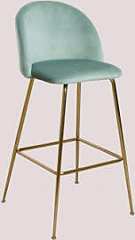 Hoher Samthocker Von Kana Design Grün Tanne & 