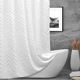 Hoisy Textil Duschvorhang 180x180 Uni Duschvorhang 