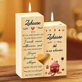 Hojalis Memorial Kerzenständer, Herzförmiger