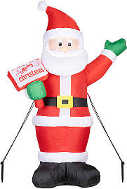 Hollybell - Aufblasbare LED-Dekofigur in Rot -