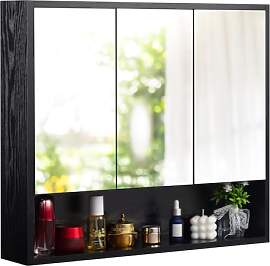 HollyHOME Badezimmer-Spiegelschrank mit Ablage, 70 