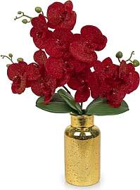 Hollyone Rot Orchideen Kunstblumen Kunstorchideen
