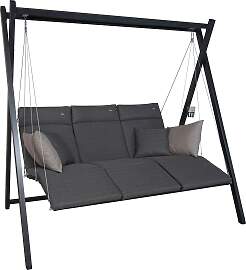 Hollywoodschaukel "Relax", grau (grau,