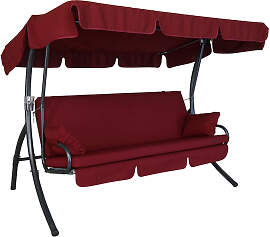 Hollywoodschaukel Trend Microfaser Rot