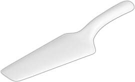 Holst Porzellan KPL 245 Tortenheber 26,5 cm weiß, 