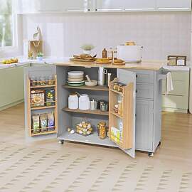HOLTICO Küchenwagen mit Klappbarer