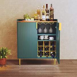 HOLTICO Weinschrank mit Weinregalen für 9