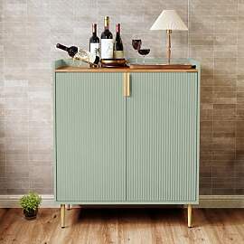 HOLTICO Weinschrank mit Weinregalen für 9