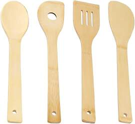 Holz Pfannenwender, Kochlöffel Set Holz, Antihaft 