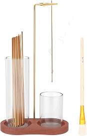 Holz Räucherstäbchen Halter,2-in-1