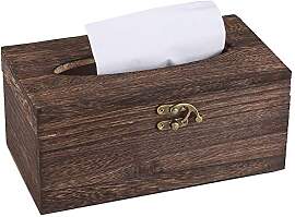 Holz Tissue Box, Retro Papierserviettenhalter Stil 
