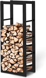 holz4home® Kaminholzregal aus Metall Schwarz I