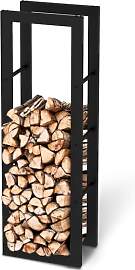 holz4home® Kaminholzregal aus Metall Schwarz I