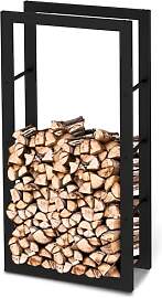 holz4home® Kaminholzregal aus Metall Schwarz I