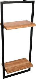 holz4home® Wandregal High, Schwarz gerahmt |