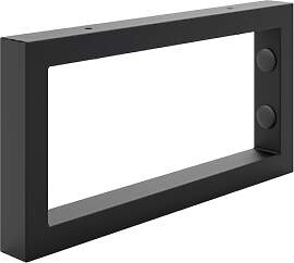 HOLZBRINK Regalhalterung Schwarz Metall 30x15 cm