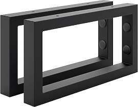 HOLZBRINK Regalhalterung Schwarz Metall 30x15 cm