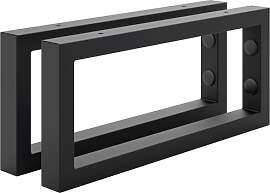 HOLZBRINK Regalhalterung Schwarz Metall 35x15 cm