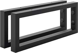 HOLZBRINK Regalhalterung Schwarz Metall 40x15 cm