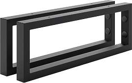 HOLZBRINK Regalhalterung Schwarz Metall 45x15 cm