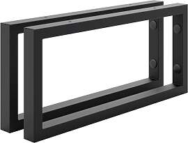 HOLZBRINK Regalhalterung Schwarz Metall 45x20 cm