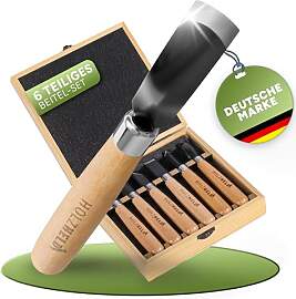 HOLZHELD - 6-teiliges Stechbeitel-Set bestehend