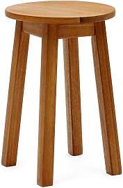Holzhocker massiv Akazie im Landhausstil 46 cm