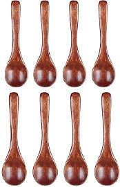 Holzlöffel Klein, 8 StückNanmu Holzlöffel