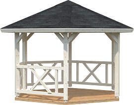 Holzpavillon PALMAKO "Betty", beige