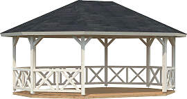 Holzpavillon PALMAKO "Betty", beige