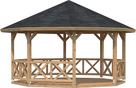 Holzpavillon PALMAKO "Betty", braun,