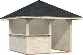Holzpavillon PALMAKO "Bianca 8,3 m² Set