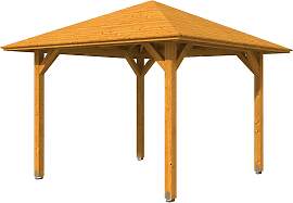 Holzpavillon SKANHOLZ "Cannes 1", braun