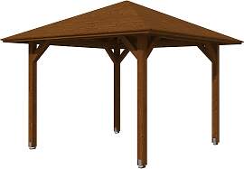 Holzpavillon SKANHOLZ "Cannes 1", braun