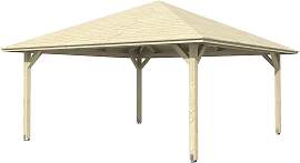 Holzpavillon SKANHOLZ "Cannes 4", beige