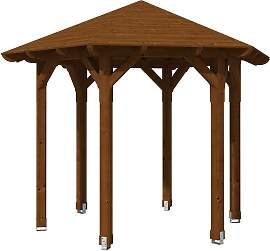 Holzpavillon SKANHOLZ "Colmar 1", braun