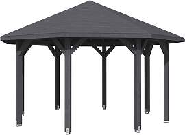 Holzpavillon SKANHOLZ "Nice 2", grau