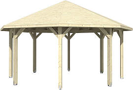 Holzpavillon SKANHOLZ "Nice 3", beige