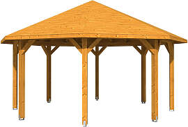 Holzpavillon SKANHOLZ "Nice 3", braun