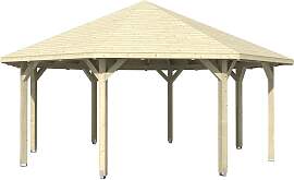 Holzpavillon SKANHOLZ "Nice 4", beige