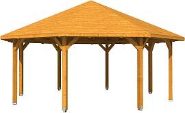 Holzpavillon SKANHOLZ "Nice 4", braun