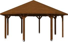 Holzpavillon SKANHOLZ "Nice 4", braun