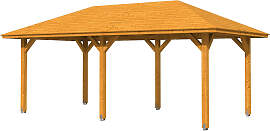 Holzpavillon SKANHOLZ "Orleans 1", braun 