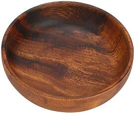 Holzschale, Holz Snack Dish Obst Essen Salat Suppe 