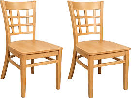 Holzstuhl Britania Holzsitz (2er-Set)